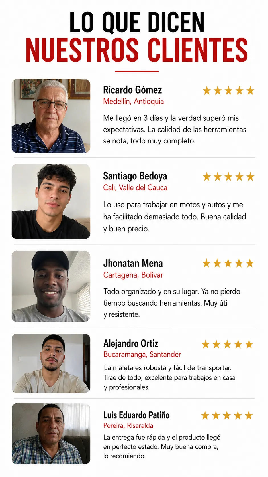 Testimonios
